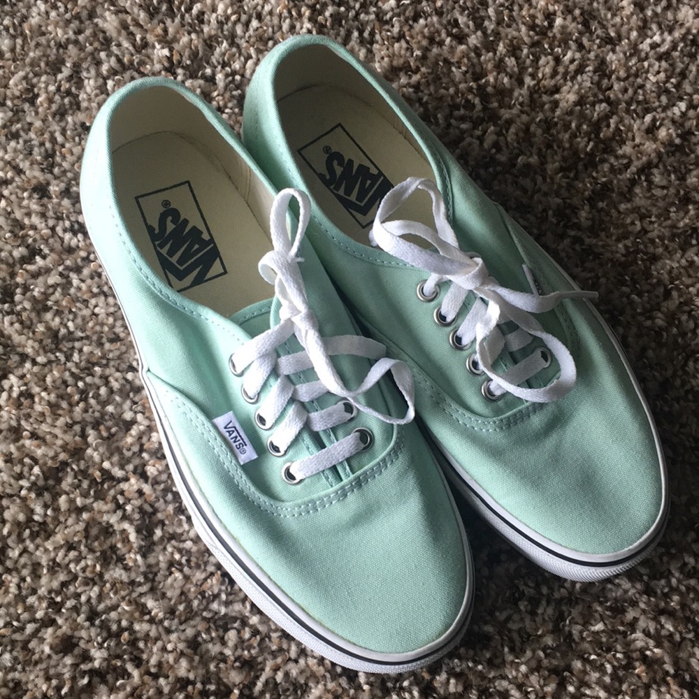 Mint Green Vans Sz. 8.5 Like New
